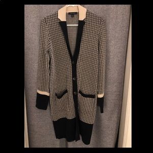 Ann Taylor Houndstooth Cardigan